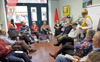 Rhetorikschulung des kf Land Brandenburg e.V. für Abgeordnete der Spremberger SVV Fraktion LINKE-SPD-GRÜNE im Bürgerbüro der SPD Spremberg am 09.11.2019