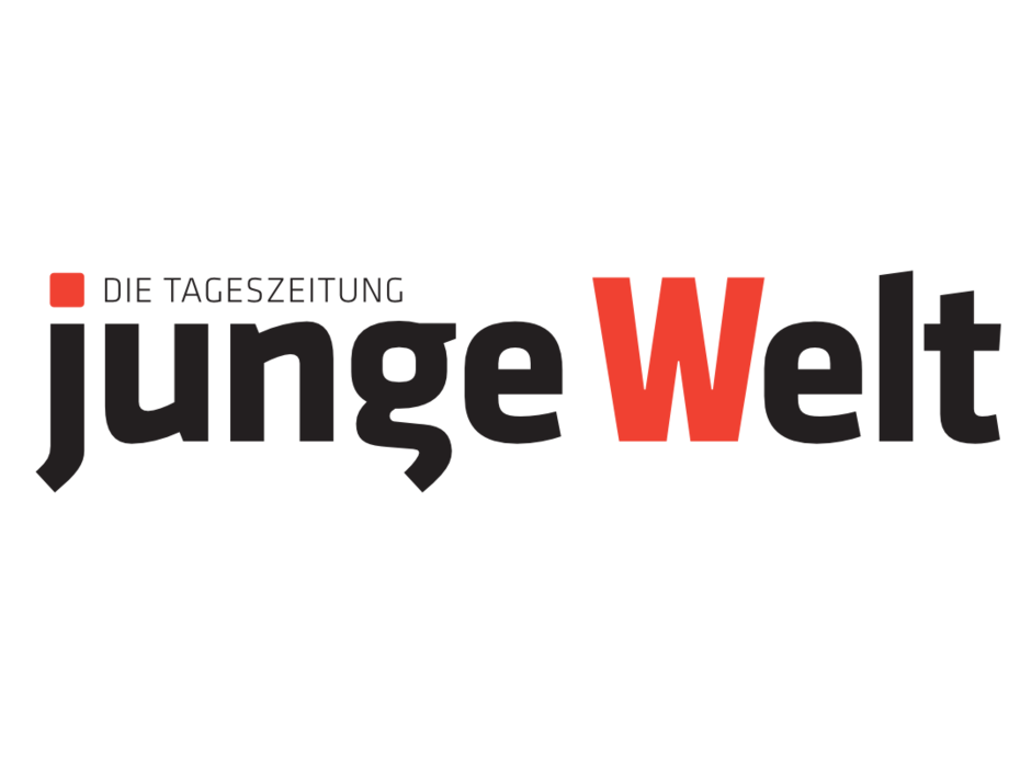 Logo der „jungen welt“ - Tageszeitung