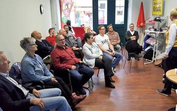 Rhetorikschulung des kf Land Brandenburg e.V. für Abgeordnete der Spremberger SVV Fraktion LINKE-SPD-GRÜNE im Bürgerbüro der SPD Spremberg am 09.11.2019