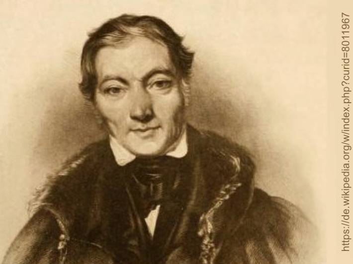 Zeichnung mit dem Portrait Von Ryall nach einem Öl-Gemälde von William Henry Brooke 1834 von Robert Owen