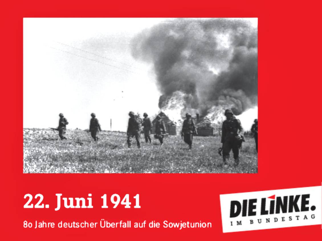 Titelseite der Broschüre:„22. Juni 1941 - 80 Jahre deutscher Überfall auf die Sowjetunion“ 