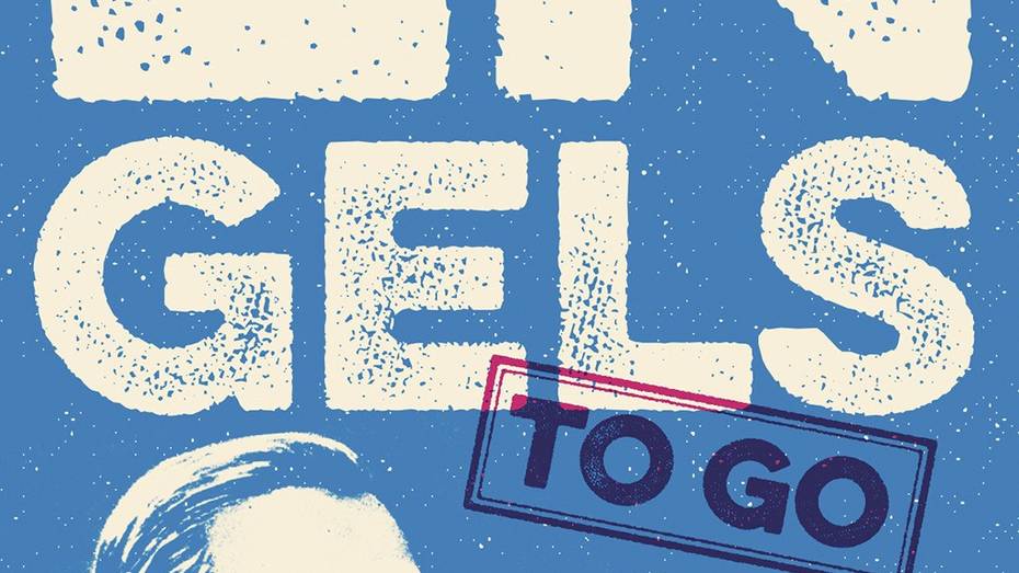 Buchtitel:„Engels to go“ mit einem grafischen Bildnis von Engels